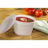 STARPAK Bol à soupe rond 'To Go', 350 ml, blanc