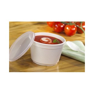 STARPAK Bol à soupe rond 'To Go', 350 ml, blanc