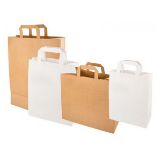 PAPSTAR Sac en papier, 260 x 170 x 250 mm, blanc