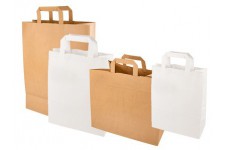 PAPSTAR Sac en papier, 320 x 170 x 440 mm, blanc