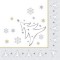 PAPSTAR Serviettes à motif de Noël 'X-Mas Elegance', argent