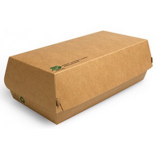 PAPSTAR Boîte à baguette 'pure', dimensions: 220x105x75 mm