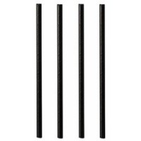 PAPSTAR Paille en papier 'pure', 210 mm, noir