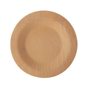 PAPSTAR Assiette en bambou 'pure', sans compartiment, 180 mm