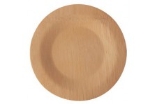 PAPSTAR Assiette en bambou 'pure', sans compartiment, 180 mm