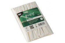 PAPSTAR Touillette en papier 'pure', longueur: 140 mm, blanc