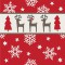 PAPSTAR Serviette à motif de Noël 'Winter Poinsettia'