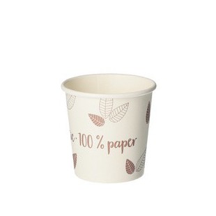 PAPSTAR Gobelet en carton 'pure' ZERO, 0,1 l, beige/lilas
