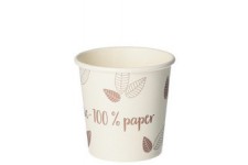 PAPSTAR Gobelet en carton 'pure' ZERO, 0,1 l, beige/lilas