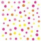 PAPSTAR Serviette à motif 'Colorful Dots', 330x330 mm, rose