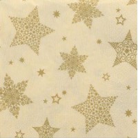 PAPSTAR Nappe pour Noël 'Christmas Shine', crème