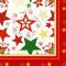 PAPSTAR Serviette à motif de Noël 'Heavenly Stars', blanc
