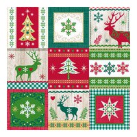 PAPSTAR Serviette à motif de Noël 'Forest Snowmen'