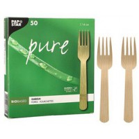 PAPSTAR Fourchette 'pure', longueur: 140 mm, par 50
