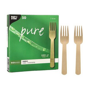 PAPSTAR Fourchette 'pure', longueur: 140 mm, par 50