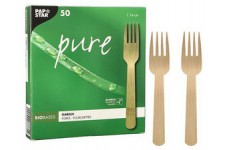 PAPSTAR Fourchette 'pure', longueur: 140 mm, par 50