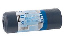 STARPAK Sac poubelle LDPE, 120 litres, bleu-noir