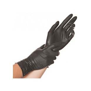 HYGOSTAR Gants latex 'DIABLO', L, noir