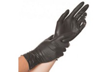 HYGOSTAR Gants latex 'DIABLO', L, noir