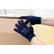 Lot de 12 : HYGOSTAR Gant antidérapant 'PEARL', S, bleu