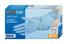 HYGONORM gant nitrile 'SAFE LIGHT', XXL, bleu