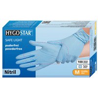 HYGONORM gant nitrile 'SAFE LIGHT', S, bleu