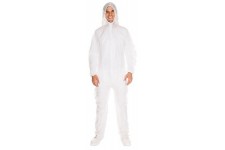 HYGONORM Combinaison PP avec capuche, blanc, XL