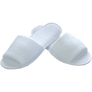 Lot de 10 : HYGOSTAR Chaussons jetables SAFETY, ouvert, blanc