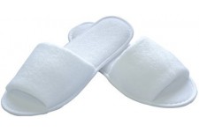 Lot de 10 : HYGOSTAR Chaussons jetables SAFETY, ouvert, blanc