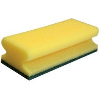 Lot de 10 : HYGOCLEAN Eponge de nettoyage CLASSIC, 150 x 70 mm, jaune