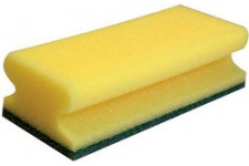 Lot de 10 : HYGOCLEAN Eponge de nettoyage CLASSIC, 150 x 70 mm, jaune