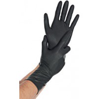 HYGOSTAR Gant en nitrile 'POWER GRIP LONG', M, noir