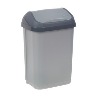 HYGOSTAR Sac poubelle, gris, 30 litres, 500 x 600 mm