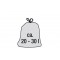 HYGOSTAR Sac poubelle, gris, 30 litres, 500 x 600 mm