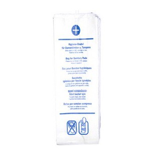 HYGOSTAR Sac hygiénique en papier, imprimé, blanc