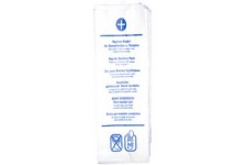 HYGOSTAR Sac hygiénique en papier, imprimé, blanc