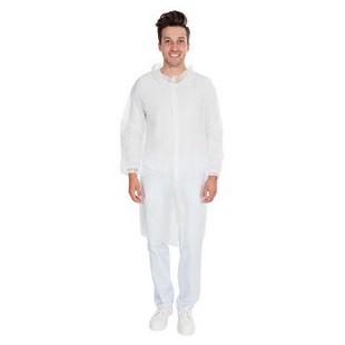 Lot de 10 : HYGOSTAR Blouse visiteur ECO HYGOBASE, blanc, XL
