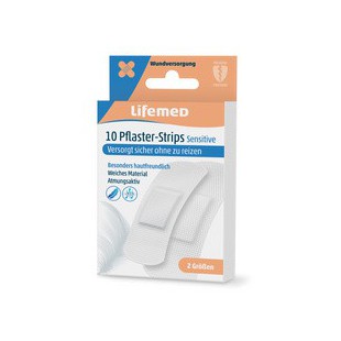 Lifemed Pansements 'Sensitive', blanc, pack de 20