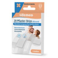 Lifemed Pansements 'Allround', pack de 20, mi-transparent