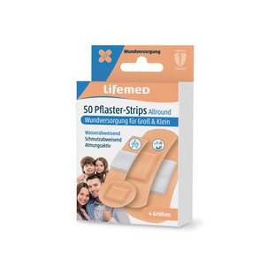 Lifemed Pansements 'Allround', pack de 50, couleur chair