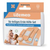 Lifemed Kit de pansements de premiers secours, 36 pièces