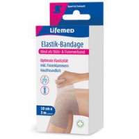 Lifemed Bandage élastique, couleur chair, 100 mm x 3,0 m