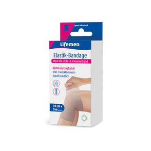 Lifemed Bandage élastique, couleur chair, 100 mm x 3,0 m