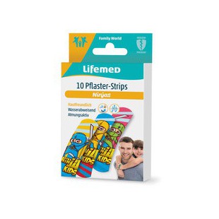 Lifemed Pansement pour enfants 'Ninjas', paquet de 10