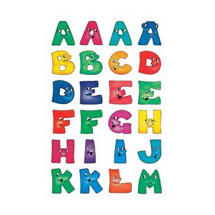 HERMA stickers alphabétique A-Z, en papier, visages amusants