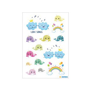HERMA Autocollants DECOR 'Baleines et leurs amis'