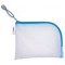 HERMA Pochette à fermeture-éclair 'Mesh Bags', A7, bleu