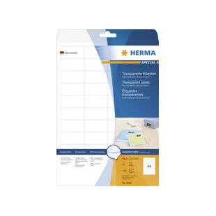 HERMA Etiquette en film SPECIAL, 97 x 42,3 mm, transparent