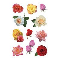 HERMA Sticker DECOR 'Boutons de rose multicolores'