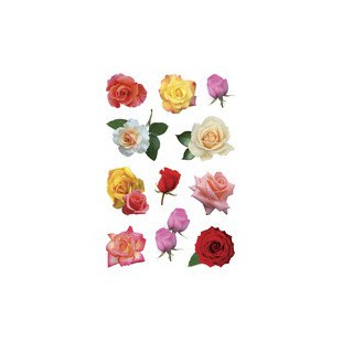 HERMA Sticker DECOR 'Boutons de rose multicolores'